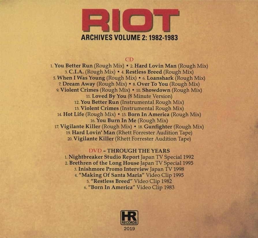 The Riot, Riot - Archives Volume 2: 1982-1983 | Amazon.com